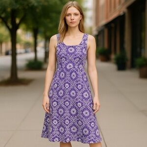 Blair Purple Floral Maxi Dress